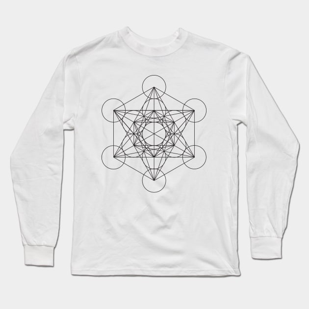 Metatron Long Sleeve T-Shirt by Monos Kromaticos Graphic Studio